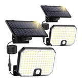 Solar Motion sensor Lights Outdoor,  Split Solar Lights Outside , Waterproof Solar Powered Security Light for Yard Wall Patio Indoor Garage