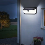 Solar Lights Outdoor Waterproof, 300° Angle & 3 Lighting Modes Motion Sensor Outdoor Lights,  Solar Powered Flood Wall Lights IP65 for Home Patio Fence Yard Deck Garage Street