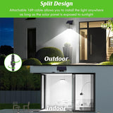 Solar Motion sensor Lights Outdoor,  Split Solar Lights Outside , Waterproof Solar Powered Security Light for Yard Wall Patio Indoor Garage