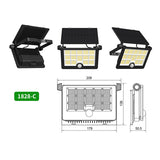 Solar with USB Convenient Charging Outdoor Lights,Ultra Bright Floodlight, Motion Sensing Lights,Waterproof Safetylight,Adjustable Wide-Angle Wall Lights,Sunblast Atomic Beam, Courtyard,Garage, Deck