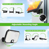 Solar Motion sensor Lights Outdoor,  Split Solar Lights Outside , Waterproof Solar Powered Security Light for Yard Wall Patio Indoor Garage