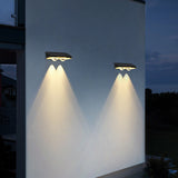Solar Fence Lights Outdoor, New Up Down Lighting Fence Lights Solar Powered  , IP65 Waterproof Solar Wall Light for Backyard Wall Pathway Deck Patio Decor