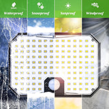 Solar Motion sensor Lights Outdoor,  Split Solar Lights Outside , Waterproof Solar Powered Security Light for Yard Wall Patio Indoor Garage