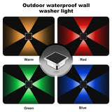 Solar Fence Lights Outdoor, New Up Down Lighting Fence Lights Solar Powered  , IP65 Waterproof Solar Wall Light for Backyard Wall Pathway Deck Patio Decor