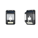 Candle-shaped outdoor solar wall lamp: Solar porch lamp from dusk to dawn, sensor-protected waterproof lamp cover, suitable for patios, garages, gardens, barns, farmhouses, houses, etc.