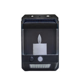 Candle-shaped outdoor solar wall lamp: Solar porch lamp from dusk to dawn, sensor-protected waterproof lamp cover, suitable for patios, garages, gardens, barns, farmhouses, houses, etc.