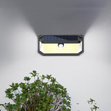 Solar Lights Outdoor Waterproof, 300° Angle & 3 Lighting Modes Motion Sensor Outdoor Lights,  Solar Powered Flood Wall Lights IP65 for Home Patio Fence Yard Deck Garage Street