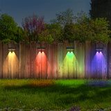 Solar Fence Lights Outdoor, New Up Down Lighting Fence Lights Solar Powered  , IP65 Waterproof Solar Wall Light for Backyard Wall Pathway Deck Patio Decor