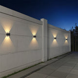 Solar Fence Lights Outdoor, New Up Down Lighting Fence Lights Solar Powered  , IP65 Waterproof Solar Wall Light for Backyard Wall Pathway Deck Patio Decor