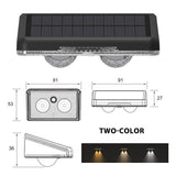Solar Fence Lights Outdoor, New Up Down Lighting Fence Lights Solar Powered  , IP65 Waterproof Solar Wall Light for Backyard Wall Pathway Deck Patio Decor